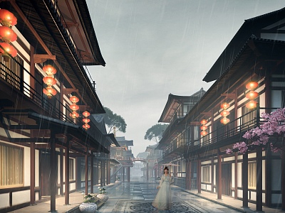 Chinese ancient building 3d model