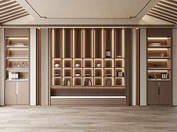 New Chinese Decorative Cabinet Tea Cabinet (ID:ggach492387)