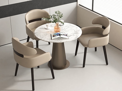 Modern leisure table and chair combination negotiation table and chair combination model