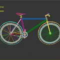 Stylish Green Bicycle With Brown Saddle And Beige Wheels Classic Design