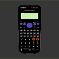 Casio Scientific Calculator As Daily Essential With Black Body Colorful Buttons And Clear Screen
