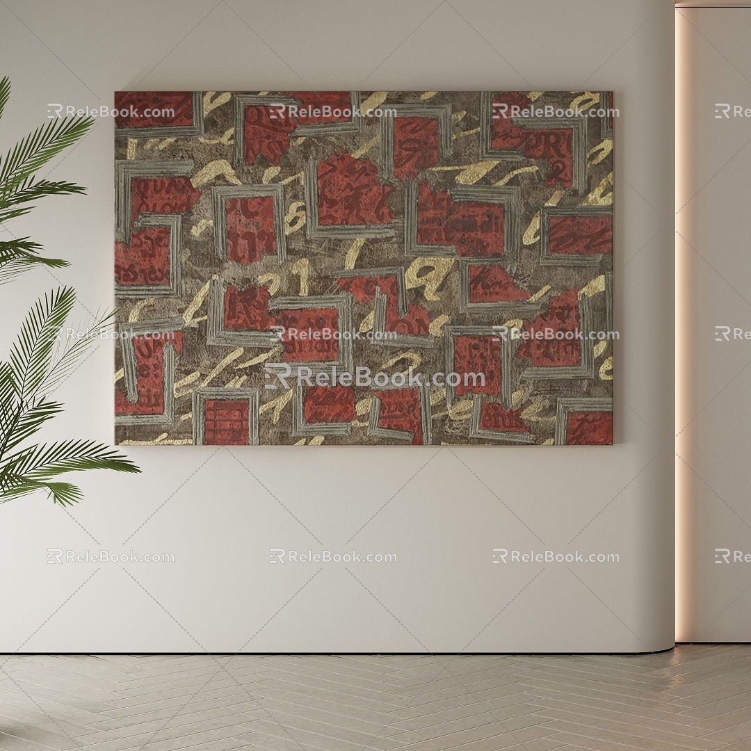 decorative painting 3d model