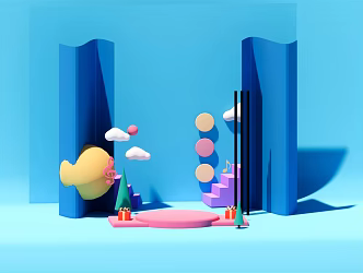 Modern Meichen e-commerce Meichen 3d model