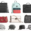 Assorted Stylish Bags Including Backpacks Handbags and Crossbody Styles with Various Colors and Designs
