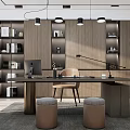 Modern study 3d model