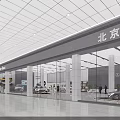 Modern Beijing Mercedes Benz Car Dealership With Glass Facade And Displayed Cars