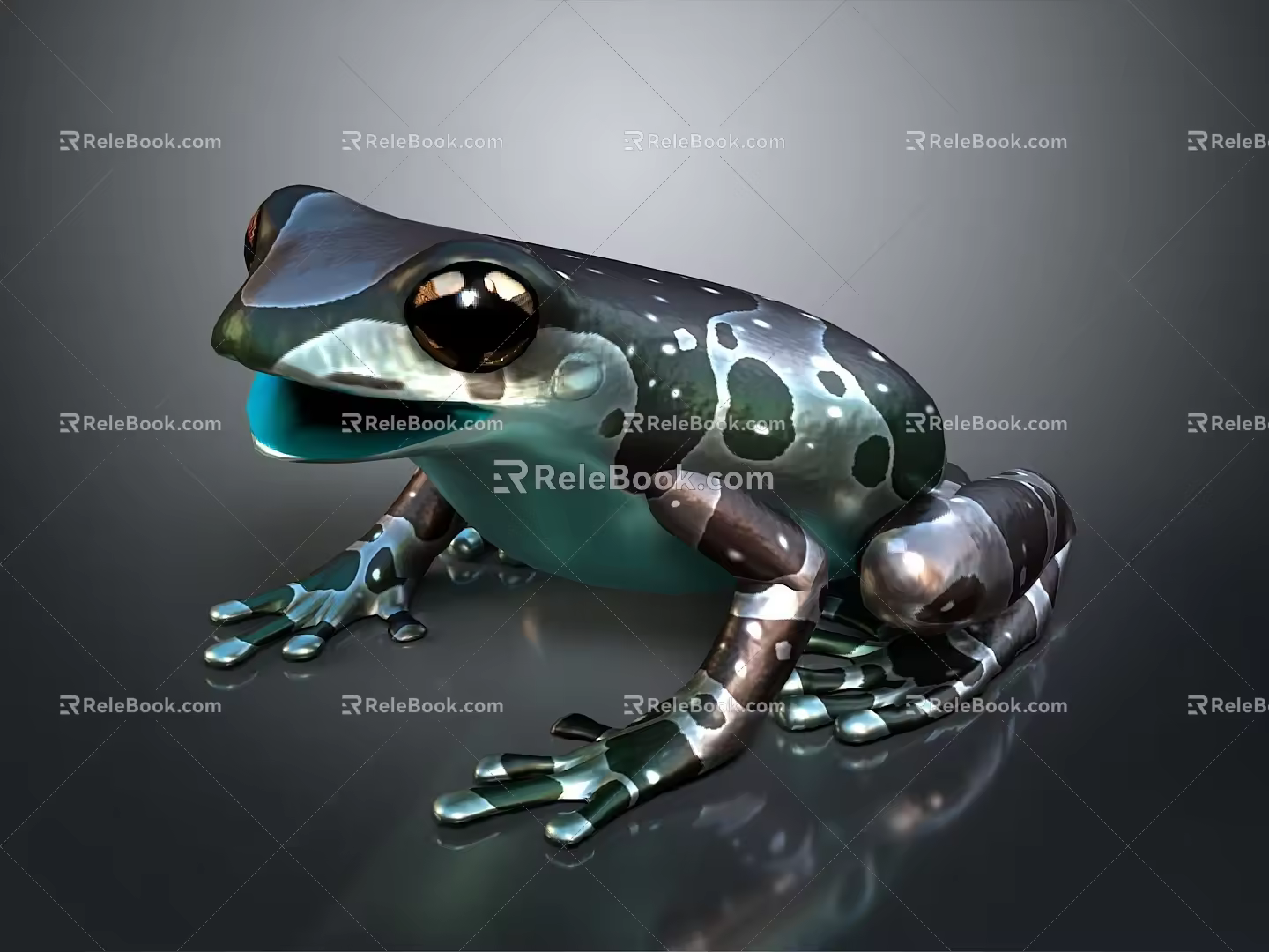Frog Poison Frog Game Frog Reptile Cold Blooded Animal Reptile 3d model
