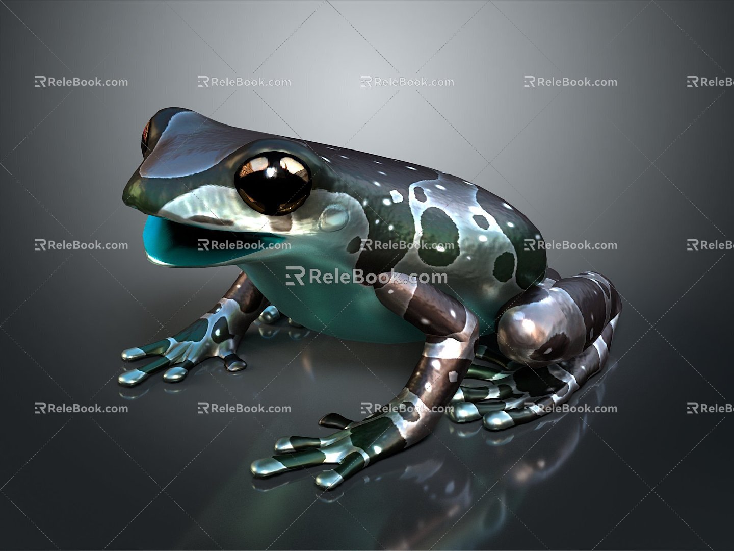 Frog Frog Frog Poison Frog Game Frog Reptile Cold Blooded Animal Reptile Reptile 3d model