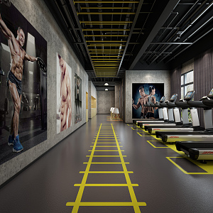 INDUSTRIAL LOFT GYM 3d model