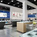 China Mobile Digital Store Interior With Mobile Phones Display Counters And Electronic Products