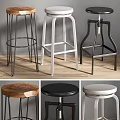 Various Modern Stools With Metal And Wooden Designs For Home Decor