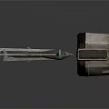 Futuristic Metal Mechanical Components With Silver Black Structure And Tech Design
