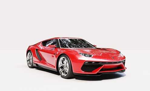 Hyundai Red sports car Car 3d model