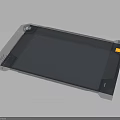 Modern Transparent Panel Electronic Device With Touch Screen And Button Interface