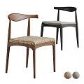 Stylish Modern Single Chairs With Wooden Frames And Upholstered Seats