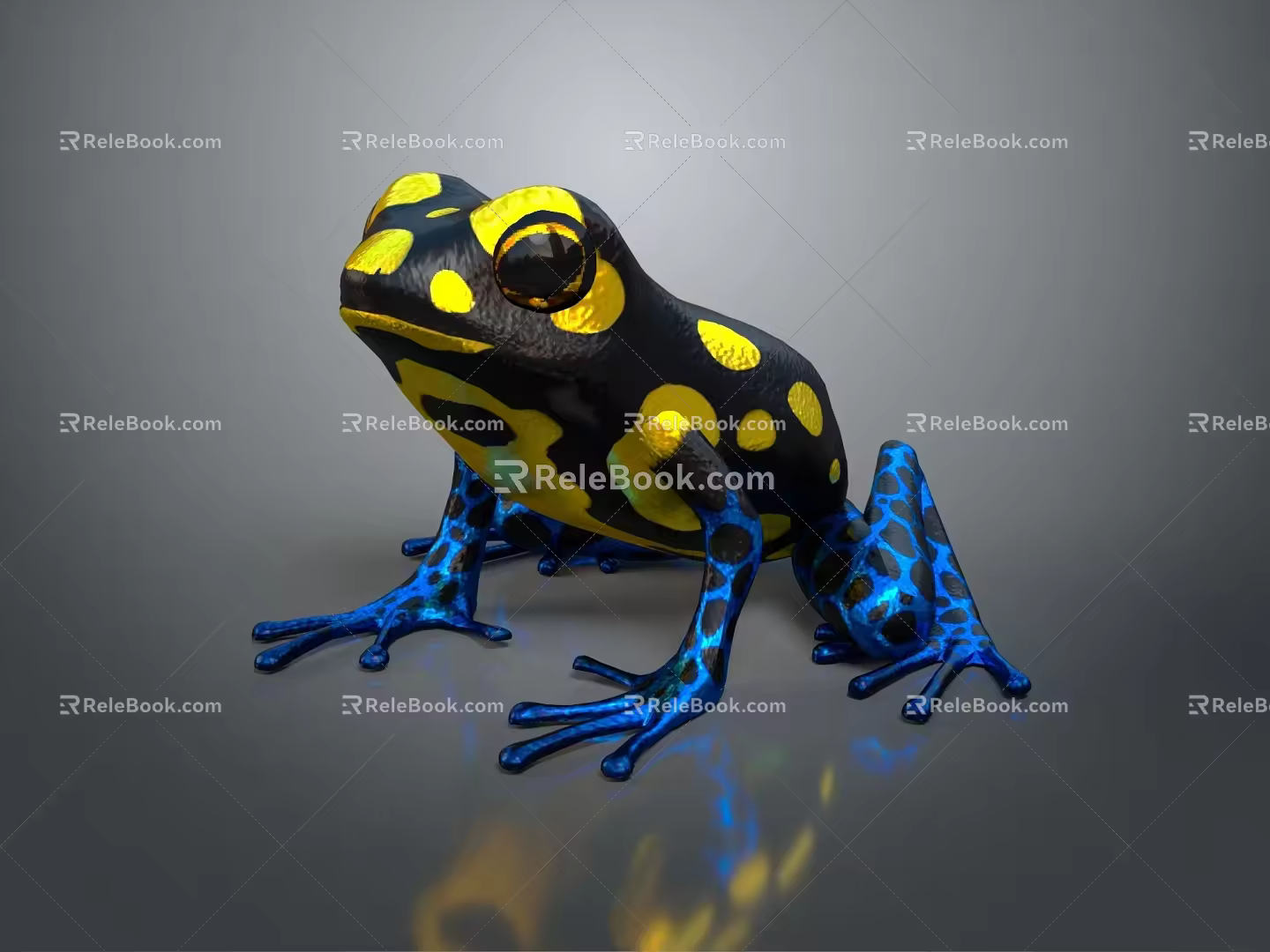 Frog Poison Frog Game Frog Reptile Cold Blooded Animal Reptile 3d model