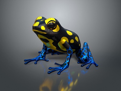 Frog Poison Frog Game Frog Reptile Cold Blooded Animal Reptile 3d model