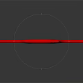 Red Bicycle Handlebar With Modern Ergonomic Design And Sleek Reflective Surface