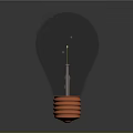 Modern Green Lighting Combination With Copper Base And Simple Glass Design