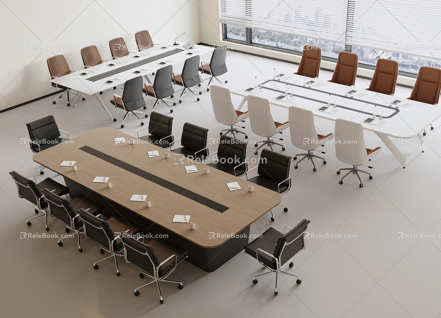 Modern Conference Table 3d model