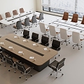 Modern Conference Table 3d model