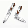 High Quality Hardware Tools Folding Knives With Silver Blades And Wooden Handles