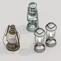 Vintage And Modern Lanterns For Home Decor With Metal Frames And Glass Shades