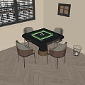 Modern Mahjong Table 3d model