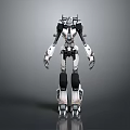Futuristic Mechanical Robot Character 3D Design With Sleek Structure And Metallic Joints 3d model