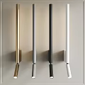 Modern Minimalist Gold Gray Black White Wall Lamps with Sleek Wall Mounted Design