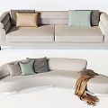Modern Combination Sofa Double Sofa Multiplayer Sofa 3d model
