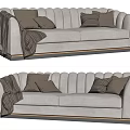 Modern double sofa 3d model
