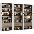 Modern bookcase 3d model