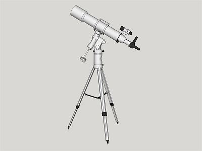 Modern Telescope Astronomical Telescope Tripod Crane Machine model