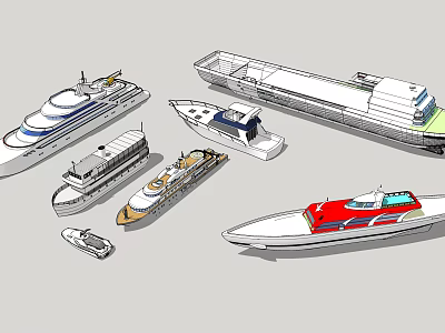 Wooden Boat Design Showcasing Classic Traditional Structure And Handcrafted Craftsmanship Details 3d model