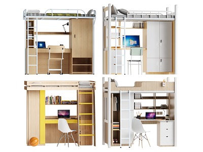 Modern Dormitory Go to Bed Go to Bed Go to Bed model