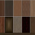 Wooden Wall Panels With Various Grain And Colors