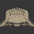 modern ship hull 3d model