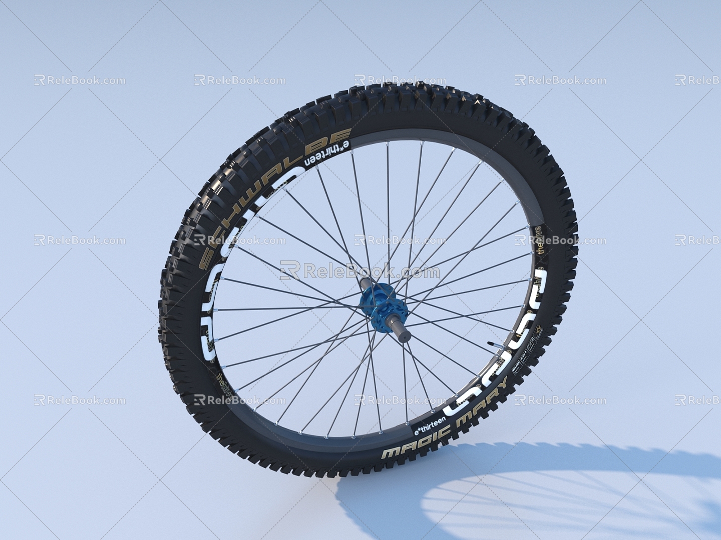 wheel hub wheel bicycle tire 3d model