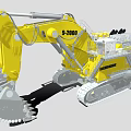 Yellow Liebherr 9-2000 Heavy Duty Tracked Excavator With Large Bucket