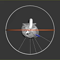 Advanced Cardiac Medical Device With 3D Heart Model And Circular Support Frame