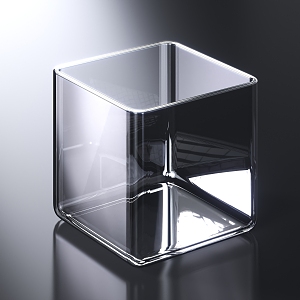 Modern glass furnishings decoration 3d model