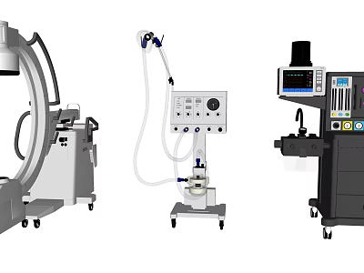 Advanced Medical Equipment Including Diagnostic Devices And Treatment Machines For Clinical Applications 3d model