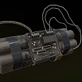 Tactical Military Bomb Featuring Bundled Explosive Cylinders Control Panel Electronic Components And Wires 3d model