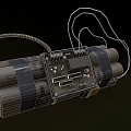 Modern Bomb Modern Realistic Weapon Bomb Ammunition Dangerous Goods Equipment 3d model