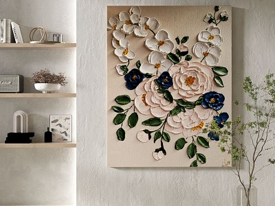 Nordic plant painting decorative painting model