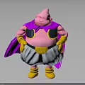 Pink Character Creature With Purple Cape Yellow Gloves White Pants Black Armor And Yellow Boots