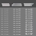 Various Corner Molding Styles And Designs For Interior Decoration Projects 3d model