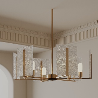 Modern chandelier 3d model