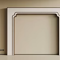 Minimalist White Door Arch Design With Beige Wall Background And Simple Frame Detailing